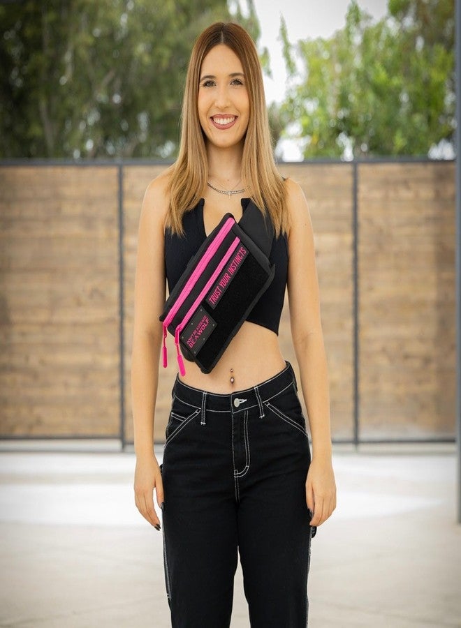 WOLFpak Tactical Fanny Pack-Chest Pack (Black Neon Pink) - Image 3